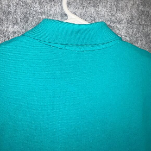 BOSS Hugo Boss Polo Shirt Men's XL Turquoise Pima Cotton Embroidered Logo - Picture 6 of 11